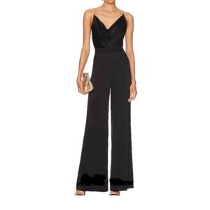 Jason Wu Cowl Neck Jumpsuit, black color size XL